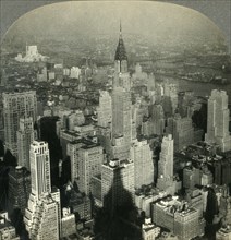 'Man-made Crags and Canyons- New York City N.E. from Tower of Empire State Building', c1930s. Creator: Unknown.