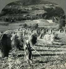 'A Telemarken Harvest Scene near Saude, Norway', c1930s. Creator: Unknown.