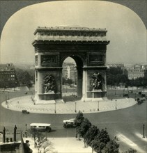 'The Arch of Triumph and the Place de l'Etoile, Paris, France', c1930s. Creator: Unknown.