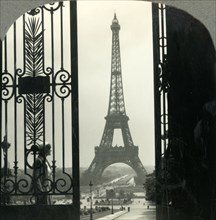 'The Eiffel Tower and Champs de Mars from the Trocadero Palace, Paris, France', c1930s. Creator: Unknown.