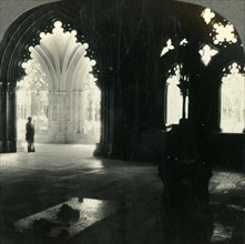 'The Tomb of Portugal's Unknown Soldiers, and Cloisters of the Monastery of Batalha, Portugal', c193 Creator: Unknown.