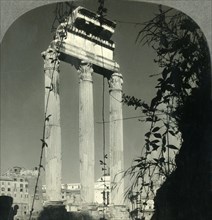 'The Beautiful Columns of the Temple of Castor and Pollux, the Forum, Rome, Italy', c1930s. Creator: Unknown.