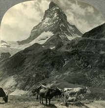 'The Majestic Pyramid of the Alps, the Matterhorn, Switzerland', c1930s. Creator: Unknown.