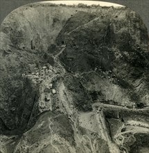 'Across the Mammoth Pits of South Africa's Greatest Diamond Mine, Pretoria, Transvaal', c1930s. Creator: Unknown.