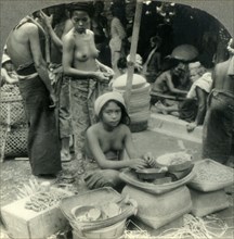 'A Native Market in an Island Paradise, Bali, Dutch East Indies', c1930s. Creator: Unknown.