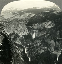 'The Sierra from Glacier Rock, Yosemite Valley, Calif.', c1930s. Creator: Unknown.