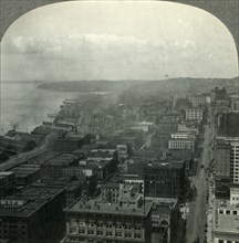 'Seattle and Puget Soungd from the Smith Building, Washington', c1930s. Creator: Unknown.