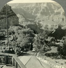 'A Sublime Spectacle - Across the Canyon from El Tovar on South Rim, Grand Canyon Nat. Park', c1930s Creator: Unknown.