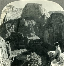 'The Temple of Zion from the West Rim Trail, Zion National Park, Utah', c1930s. Creator: Unknown.