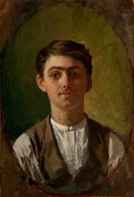 Self-Portrait, 1885-1886. Creator: Pellizza da Volpedo, Giuseppe (1868-1907).