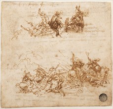 Study for the Battle of Anghiari, ca 1503-1504. Creator: Leonardo da Vinci (1452-1519).