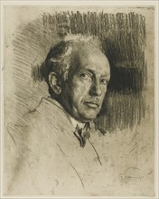 Portrait of the Composer Richard Strauss (1864-1949), c. 1914. Creator: Liebermann, Max (1847-1935).