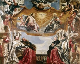 The Gonzaga Family in Adoration of the Holy Trinity, 1604-1605. Creator: Rubens, Pieter Paul (1577-1640).