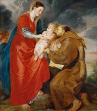 The Virgin Presents the Infant Jesus to Saint Francis, 1618. Creator: Rubens, Pieter Paul (1577-1640).