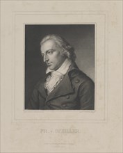 Portrait of Friedrich von Schiller (1759-1805), c. 1840. Creator: Schultheiss, Albrecht Fürchtegott (1823-1909).