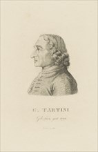 Portrait of the violinist and composer Giuseppe Tartini (1692-1770)  , 1815. Creator: Riedel, Carl Traugott (1769-c. 1832).