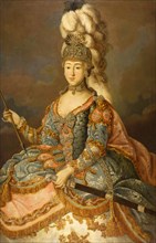Portrait of Countess Anna Petrovna Sheremetyeva (1744-1768), 1769. Creator: Ligotsky, Johann (Ivan Demenievich) (active 1760s-1800).