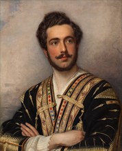 Portrait of Prince Grigory Grigorievich Gagarin (1810-1893), 1837-1839. Creator: Stieler, Joseph Karl (1781-1858).