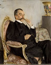 Portrait of Prince Vladimir Mikhaylovich Golitsyn (1847-1932), 1906. Creator: Serov, Valentin Alexandrovich (1865-1911).