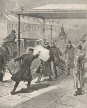 The Assassination of Count Mikhail Loris-Melikov. From "Le Monde Illustré", 1880. Creator: Férat, Jules-Descartes (1829-1906).