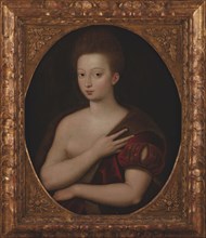 Portrait of Gabrielle d'Estrées (1573-1599), before 1600. Creator: Anonymous.