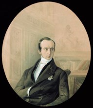 Portrait of Prince Vladimir Fyodorovich Odoyevsky (1803-1869), End 1840s. Creator: Petzold, August Friedrichovich (1823-1891).