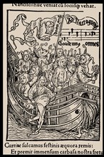 Illustration to the book "Ship of Fools" by Sebastian Brant, 1497. Creator: Anonymous.