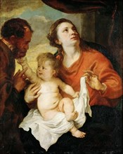 The Holy Family, ca 1627. Creator: Dyck, Sir Anthony van (1599-1641).