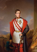 Portrait of Emperor Franz Joseph I of Austria, 1849. Creator: Einsle, Anton (1801-1871).