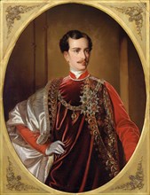 Portrait of Emperor Franz Joseph I of Austria, ca 1855. Creator: Anonymous.