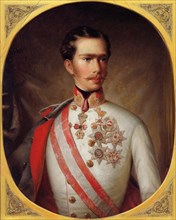 Portrait of Emperor Franz Joseph I of Austria, ca 1854. Creator: Anonymous.