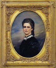 Portrait of Empress Elisabeth of Austria. Creator: Bitterlich, Richard (1862-1940).