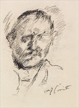 Self-Portrait, c. 1925. Creator: Corinth, Lovis (1858-1925).