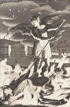 Illustration for John Milton's "Paradise Lost", 1688. Creator: Burghers, Michael (c. 1647-1727).