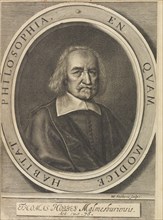 Portrait of Thomas Hobbes (1588-1679), 1642. Creator: Faithorne, William, the Elder (1616-1691).