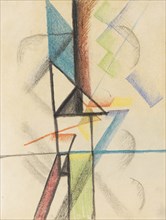 Abstract forms V, 1913. Creator: Macke, August (1887-1914).