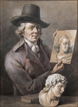 Self-Portrait, Second Half of the 18th cen.. Creator: Boissieu, Jean-Jacques, de (1736-1810).