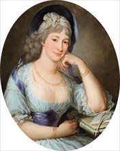 Portrait of Countess Maria Ernestine Gräfin Esterházy-Starhemberg (1754-1813), Early 1770s. Creator: Krafft (1764-1825).