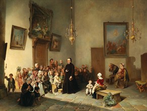 A Sunday school. Creator: Fabius, Jan (1820-1889).