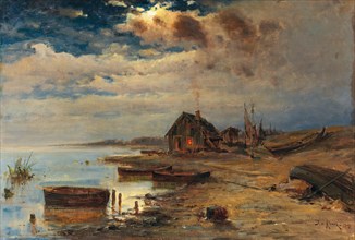 Evening Mood on the Baltic Sea Coast, 1907. Creator: Klever, Juli Julievich (Julius) von, the Elder (1850-1924).
