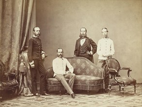 Emperor Franz Joseph I of Austria with his brothers, 1864. Creator: Anonymous.