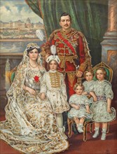 Emperor Charles I of Austria, with his wife Zita, Crown Prince Otto and the three other children, c. Creator: Anonymous.