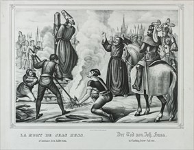 The Death of Jan Hus in Constance, Mid of the 19th cen.. Creator: Wentzel, Johann Friedrich (1807-1869).