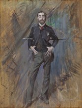Portrait of John Singer Sargent , 1890. Creator: Boldini, Giovanni (1842-1931).