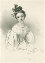 Portrait of Clara Wieck-Schumann (1819-1896), 1832. Creator: Fechner, Eduard Clemens (1799-1861).