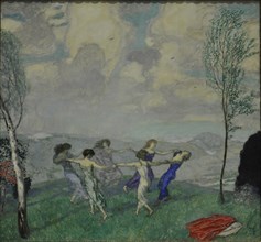 Circle Dance, 1910. Creator: Stuck, Franz, Ritter von (1863-1928).