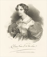 Countess Klaudyna (Claudine) Potocka, née Dzialynska (1801-1836), c. 1830. Creator: Anonymous.