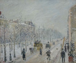Les Boulevards, extérieurs, effet de neige, 1879. Creator: Pissarro, Camille (1830-1903).