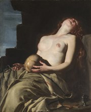 The Repentant Mary Magdalene, 1626-1627. Creator: Canlassi (Called Cagnacci), Guido (Guidobaldo) (1601-1663).