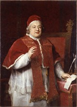 Portrait of the Pope Clement XIII (1693-1769), 1760. Creator: Batoni, Pompeo Girolamo (1708-1787).